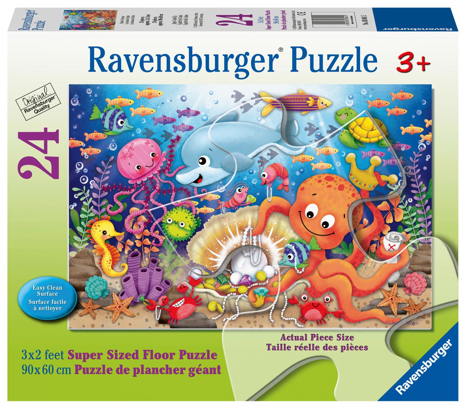 Ravensburger Fishie's Fortune 24pc Giant Floor Puzzle (Toddler Toy) - Toymaster - Fagan Toys