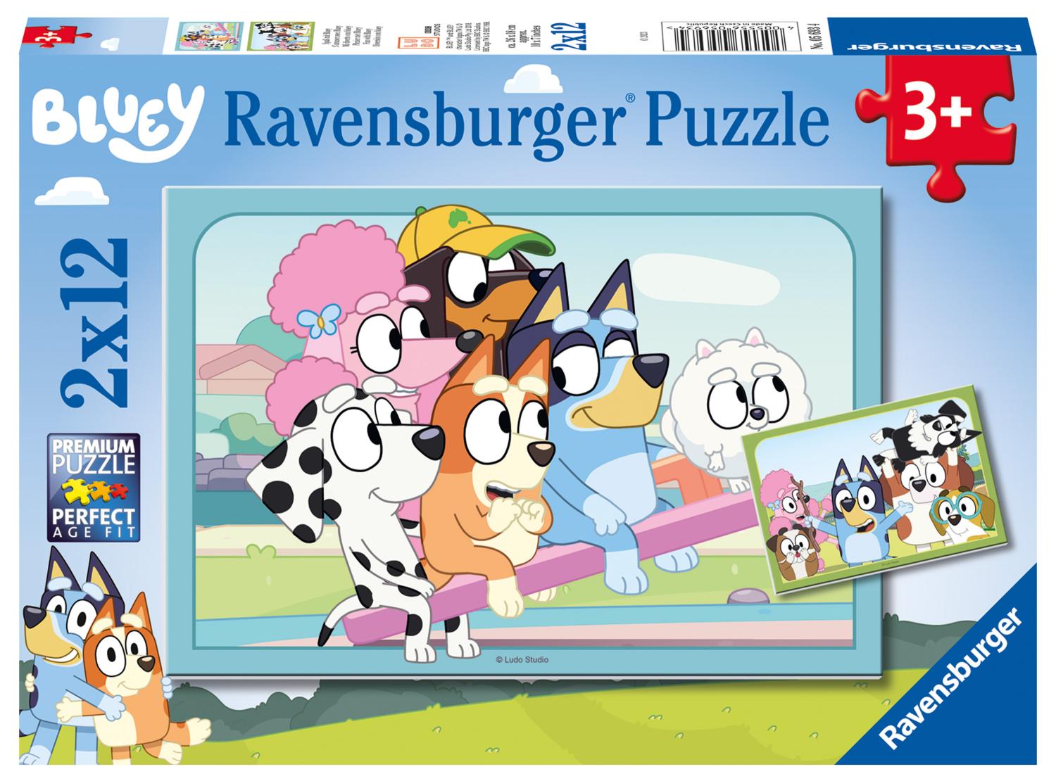 Ravensburger Bluey & Friends 2 x 12pc Jigsaw Puzzles for Toddlers - Toymaster - Fagan Toys
