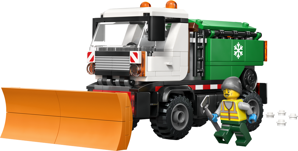 LEGO City Snowplow Truck Toy Vehicle with Minifigure 60490