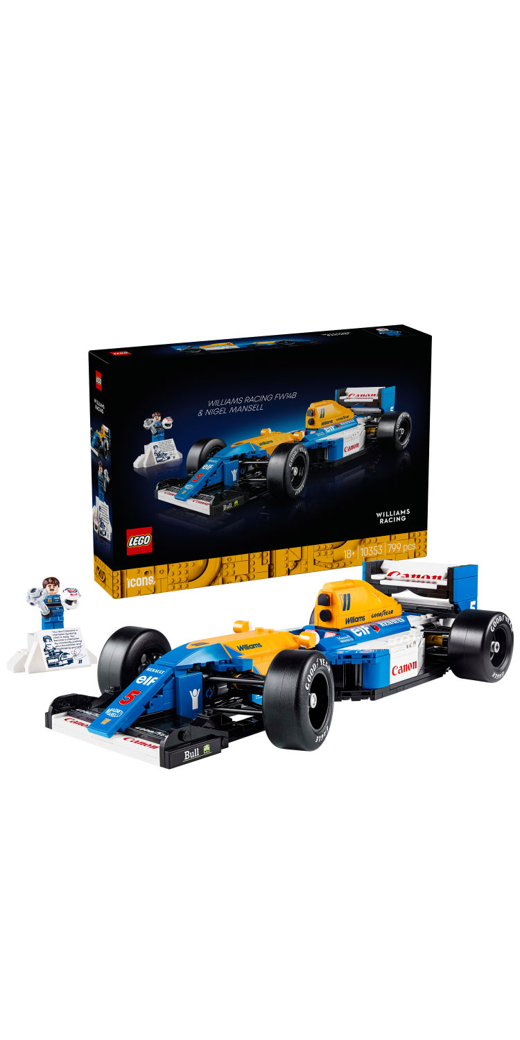 LEGO Icons Williams Racing FW14B & Nigel Mansell Home Office Desk Decor 10353 - Lego - Fagan Toys
