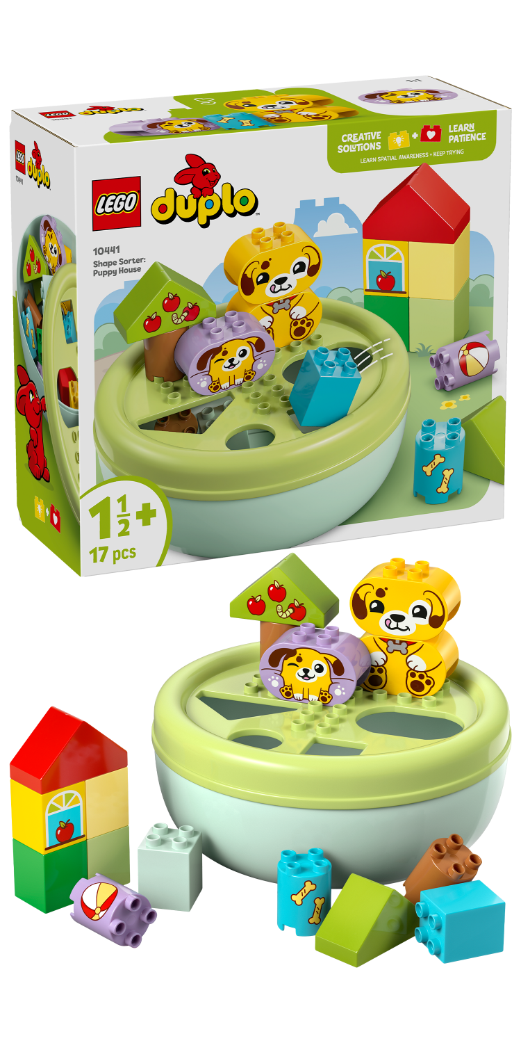 LEGO DUPLO My First Shape Sorter: Puppy House Toddler Learning Toy 10441 - Lego - Fagan Toys