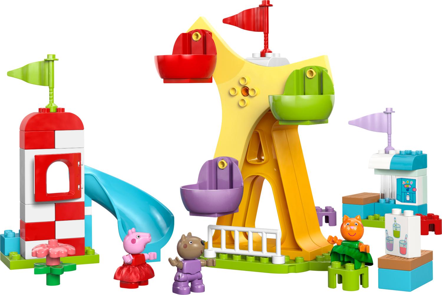 LEGO DUPLO Peppa Pig Funfair Pretend-Play Amusement Park Toddler Toy 10453 - Lego - Fagan Toys