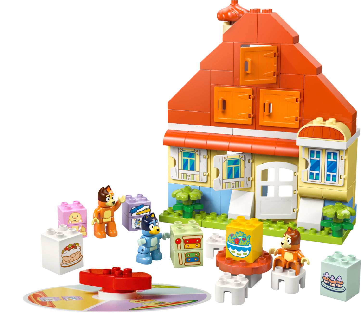 LEGO DUPLO Bluey's Family House 10459 Interactive Toy | Memory Game | Building Set