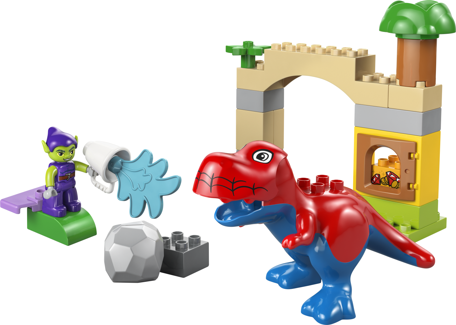 LEGO\u00ae DUPLO\u00ae Marvel Dinosaur Spidey-Rex vs. Green Goblin 10463