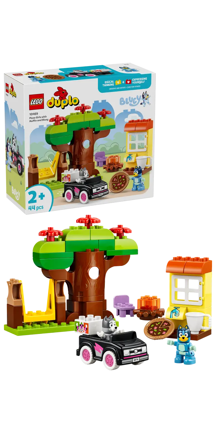 LEGO® DUPLO® Bluey Pizza Girls with Muffin and Bluey 10469 -  - Fagan Toys