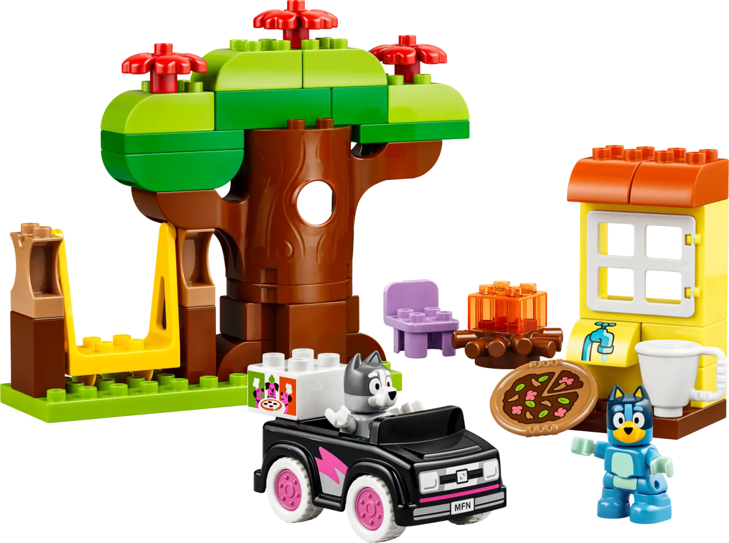 LEGO® DUPLO® Bluey Pizza Girls with Muffin and Bluey 10469 -  - Fagan Toys