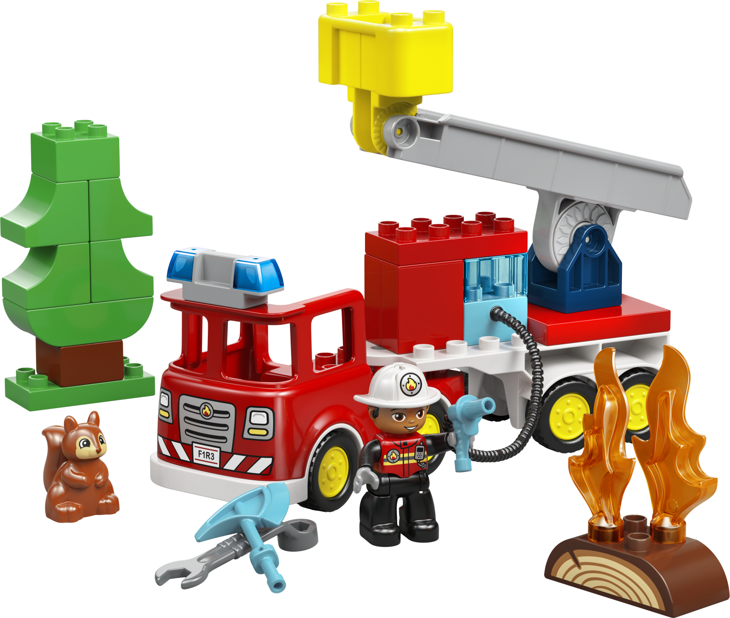 LEGO DUPLO Fire Truck Toy for Toddlers - Rescue Play Set