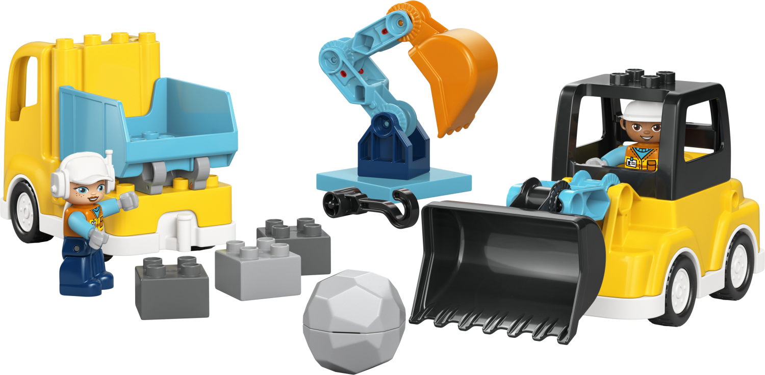 LEGO DUPLO Town 3 in 1 Construction Vehicles Toys 10475