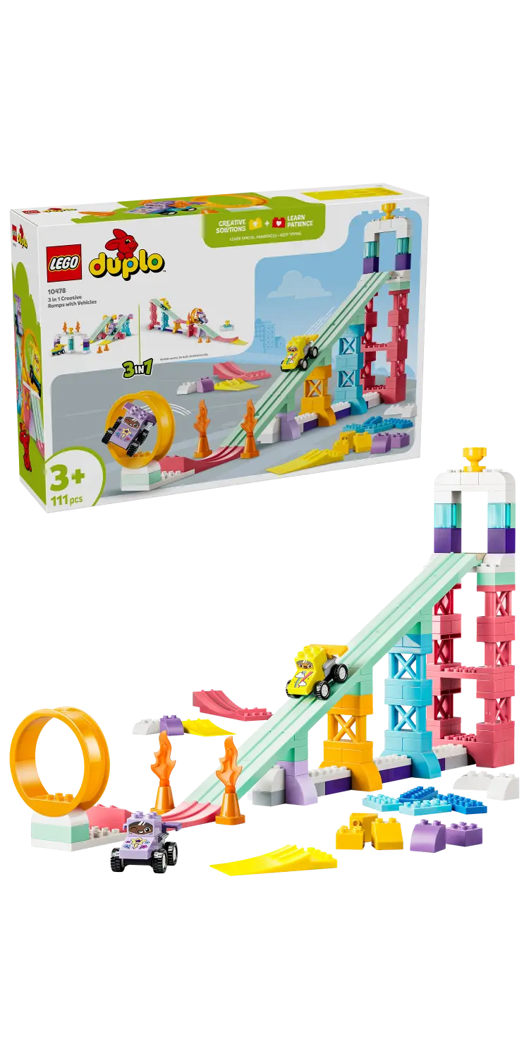 LEGO® DUPLO® Town 3 in 1 Creative Ramps with Vehicles 10478 -  - Fagan Toys