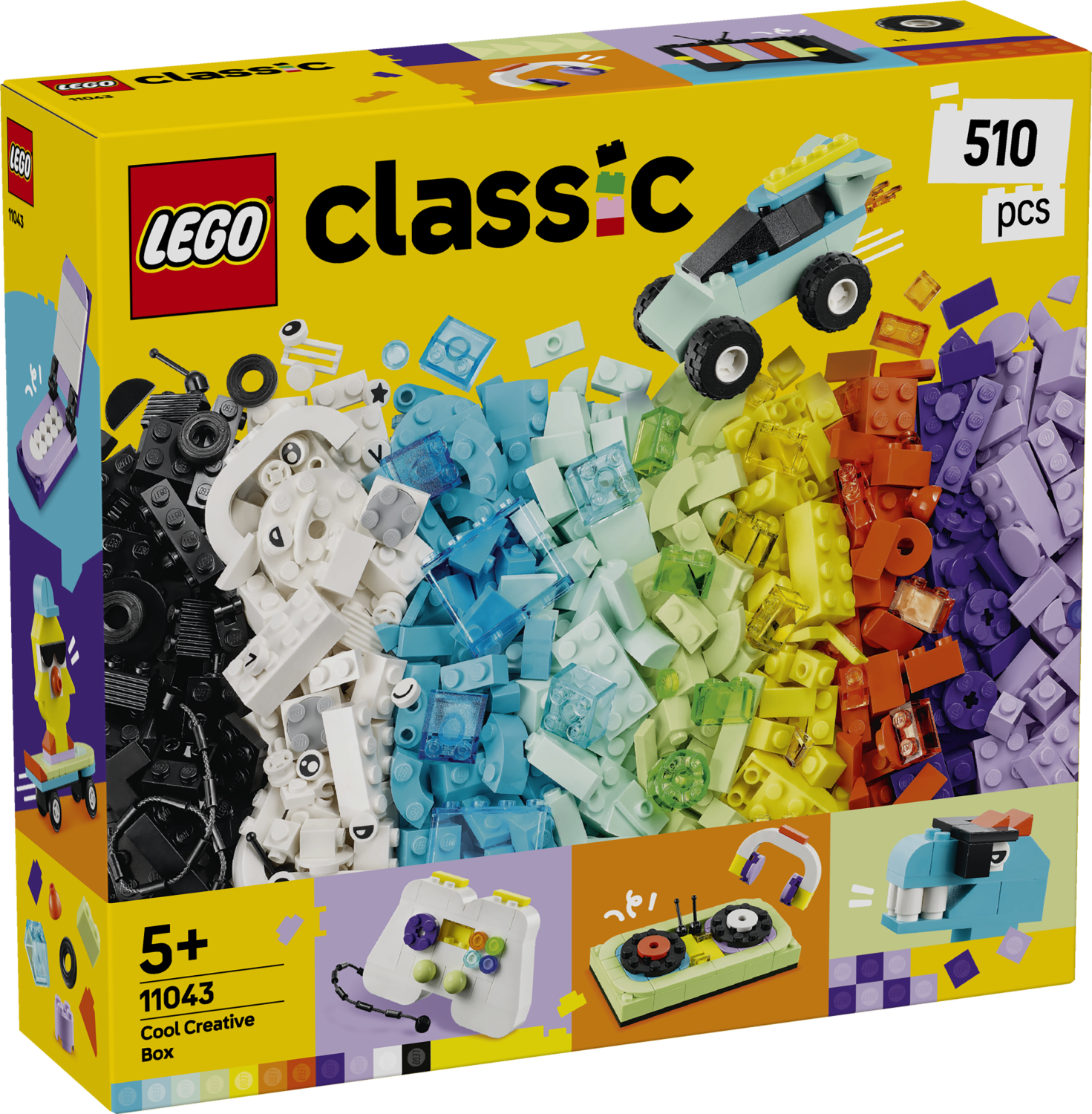 LEGO Classic Cool Creative Box 11043 - Colorful Building Bricks Toy