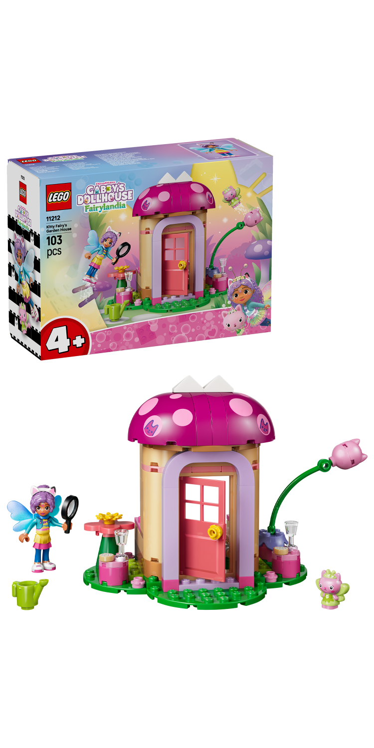 LEGO® Gabby’s Dollhouse Kitty Fairy’s Garden House Toy 11212 -  - Fagan Toys