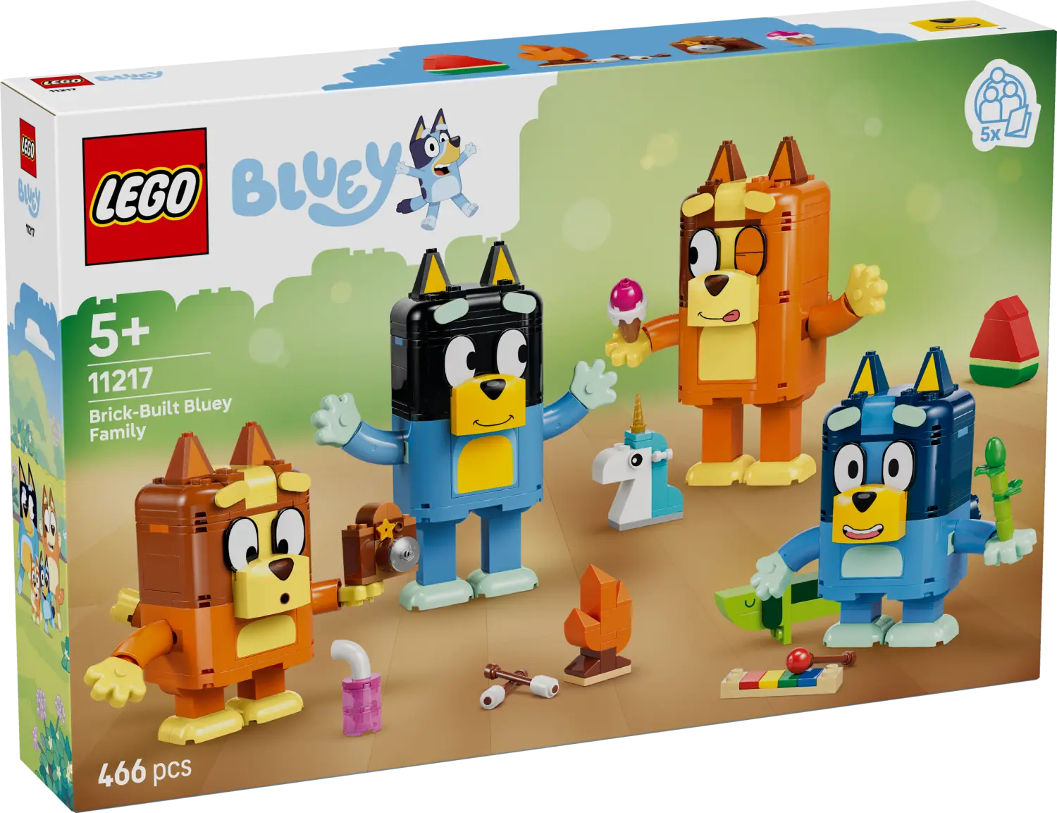 LEGO® Bluey Brick-Built Bluey Family Toy Figures Set 11217 -  - Fagan Toys