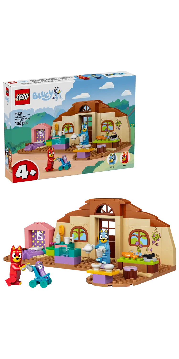 LEGO® Bluey School with Rusty and Bluey Building Toy 11221 -  - Fagan Toys