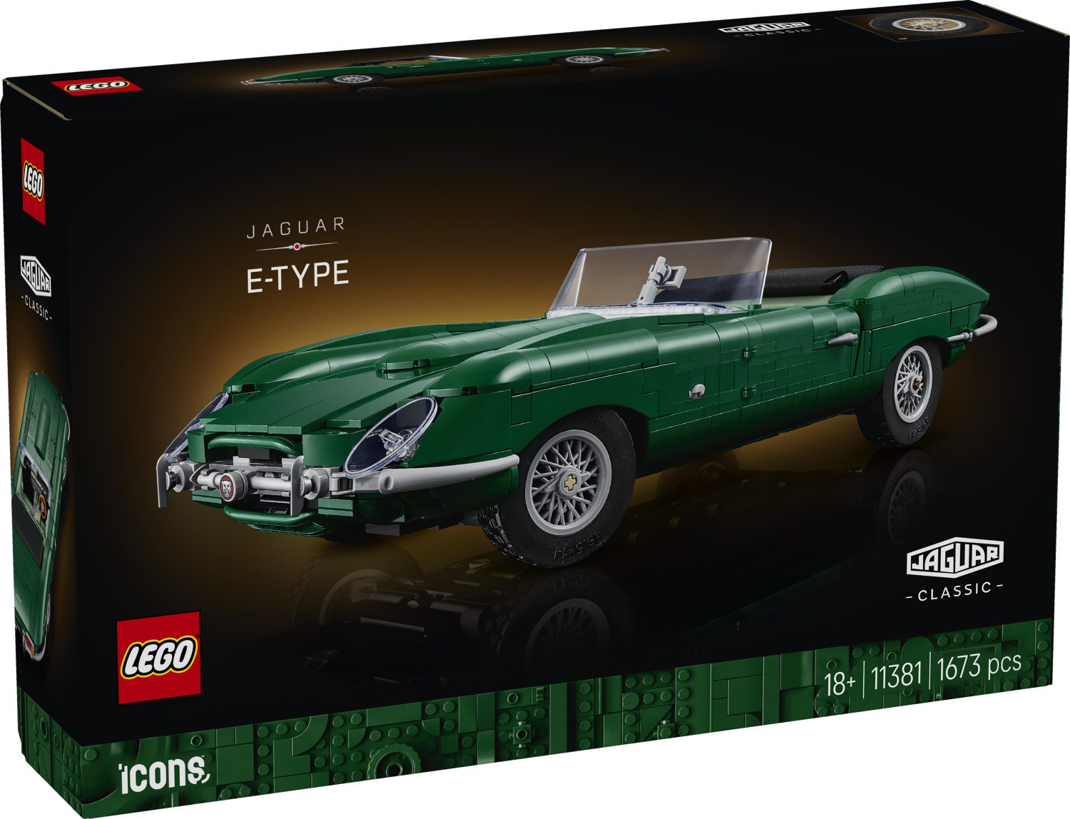 LEGO® Icons Jaguar E-Type - Classic Sports Car Model 11381 -  - Fagan Toys