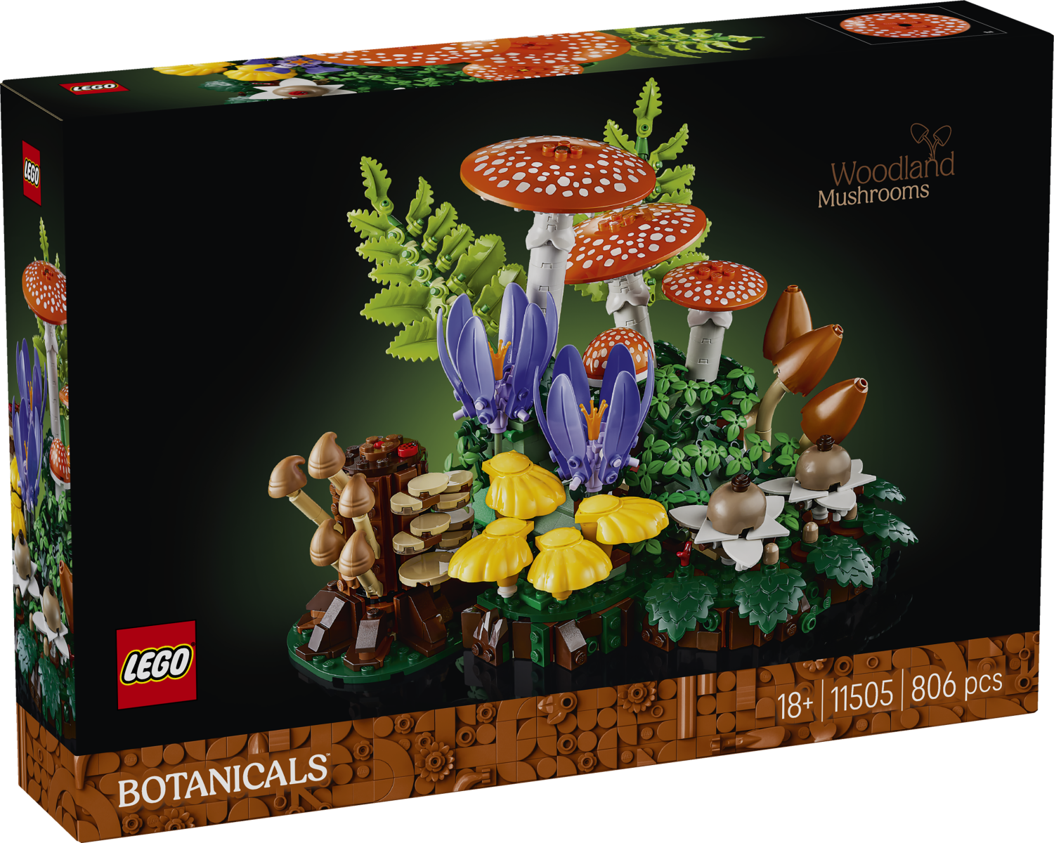LEGO Botanicals Woodland Mushrooms - 11505 -  - Fagan Toys