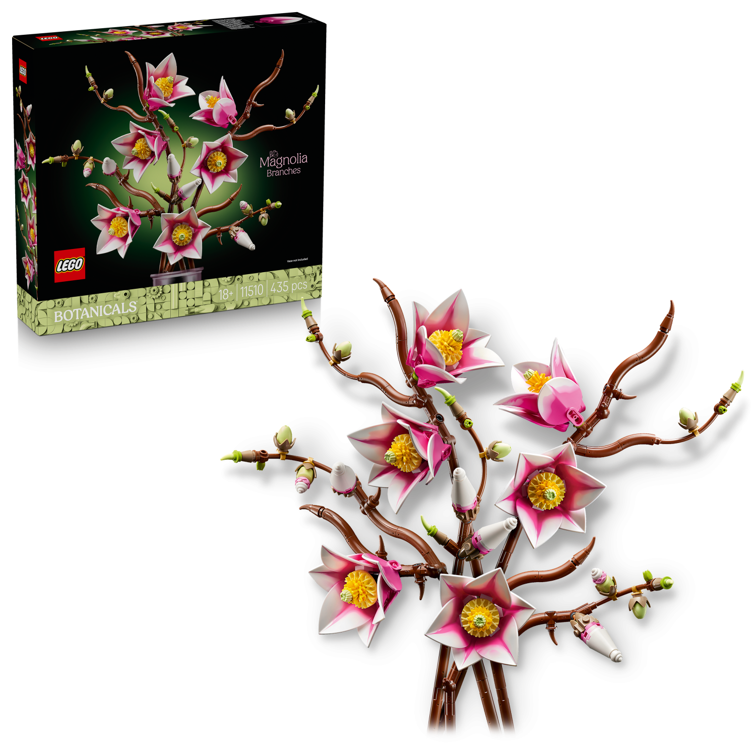 LEGO® Botanicals Magnolia Branches Flower Decor 11510 - Lego - Fagan Toys