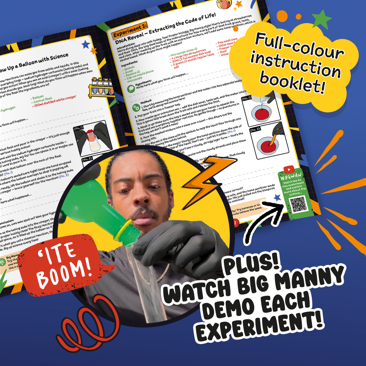 Big Manny Science Innit Chemistry Experiment Kit -  - Fagan Toys