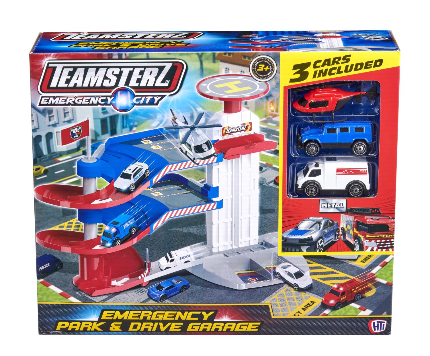 Teamsterz Emergency Park & Drive Garage - Toymaster - Fagan Toys