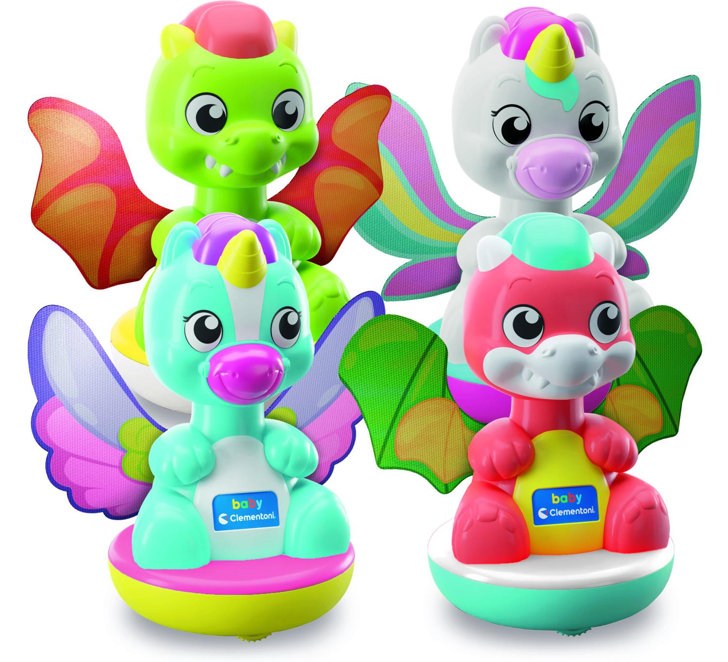 Baby Clementoni Spin & Dream - Unicorns & Dragons Assorted -  - Fagan Toys