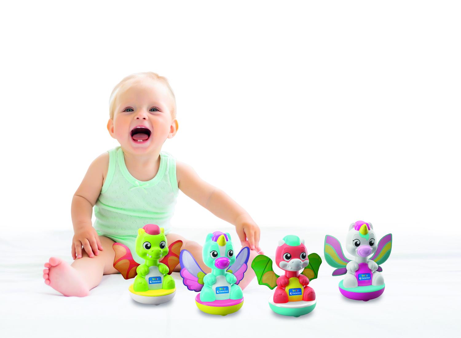 Baby Clementoni Spin & Dream - Unicorns & Dragons Assorted -  - Fagan Toys