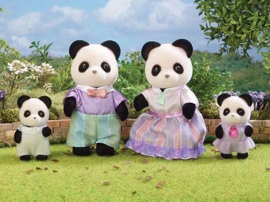 Sylvanian Families Pookie Panda Family -  - Fagan Toys