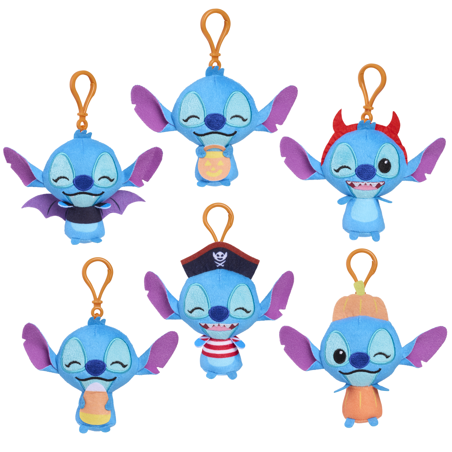 Disney Stitch Halloween Clip-On Capsule Plush