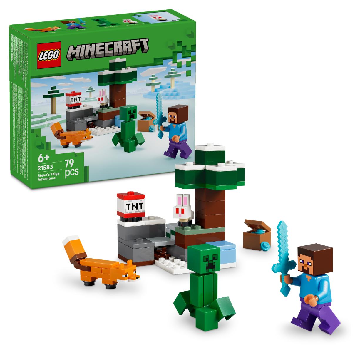 LEGO Minecraft Steve’s Taiga Adventure Gamer Gift 21583 - Lego - Fagan Toys