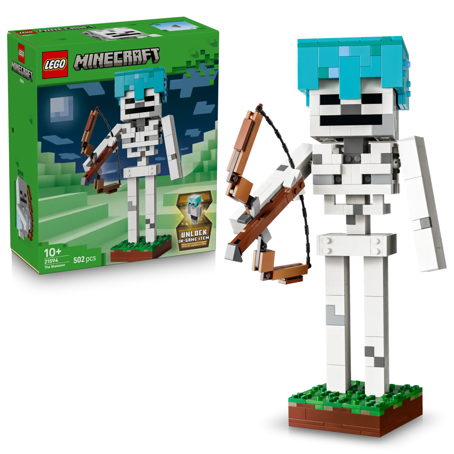 LEGO® Minecraft® The Skeleton Gaming Decor Toy 21594 -  - Fagan Toys