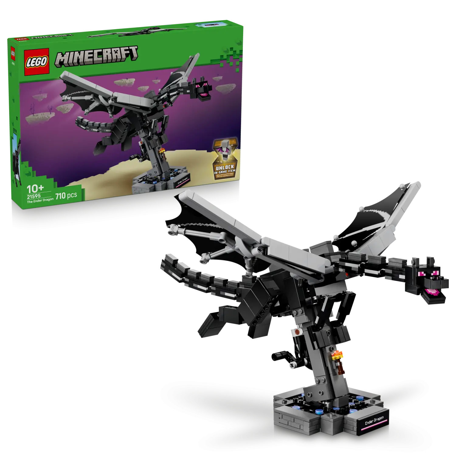 LEGO® Minecraft® The Ender Dragon Video Game Decor 21595 -  - Fagan Toys