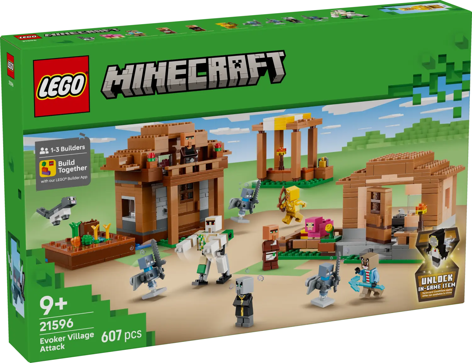 LEGO® Minecraft® Evoker Village Attack Toy Playset 21596 -  - Fagan Toys