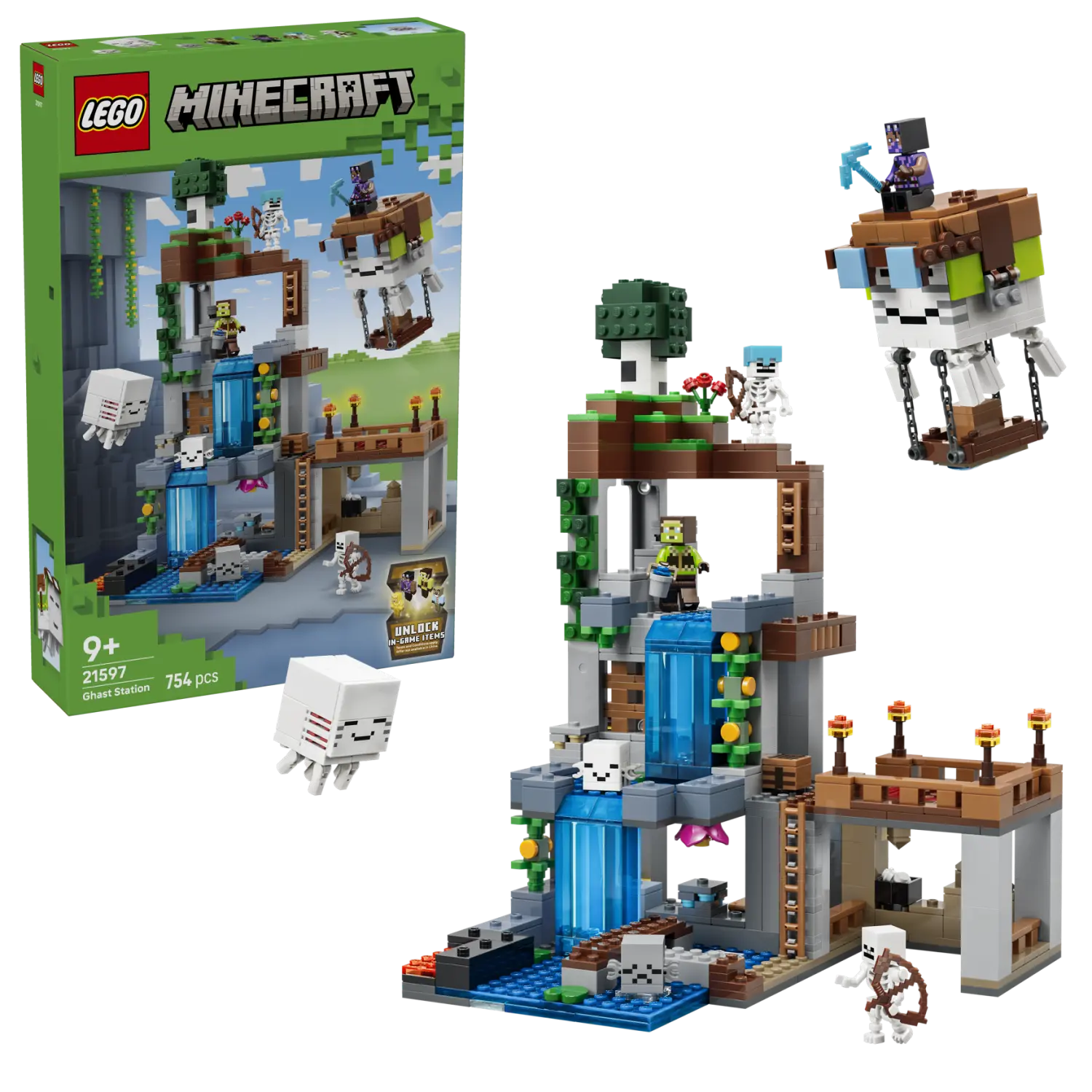 LEGO® Minecraft® Ghast Station Pretend Play Gamer Toy 21597 -  - Fagan Toys