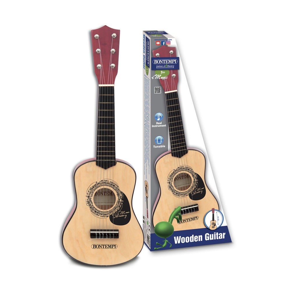 Bontempi Wooden Guitar 55cm - Toymaster - Fagan Toys