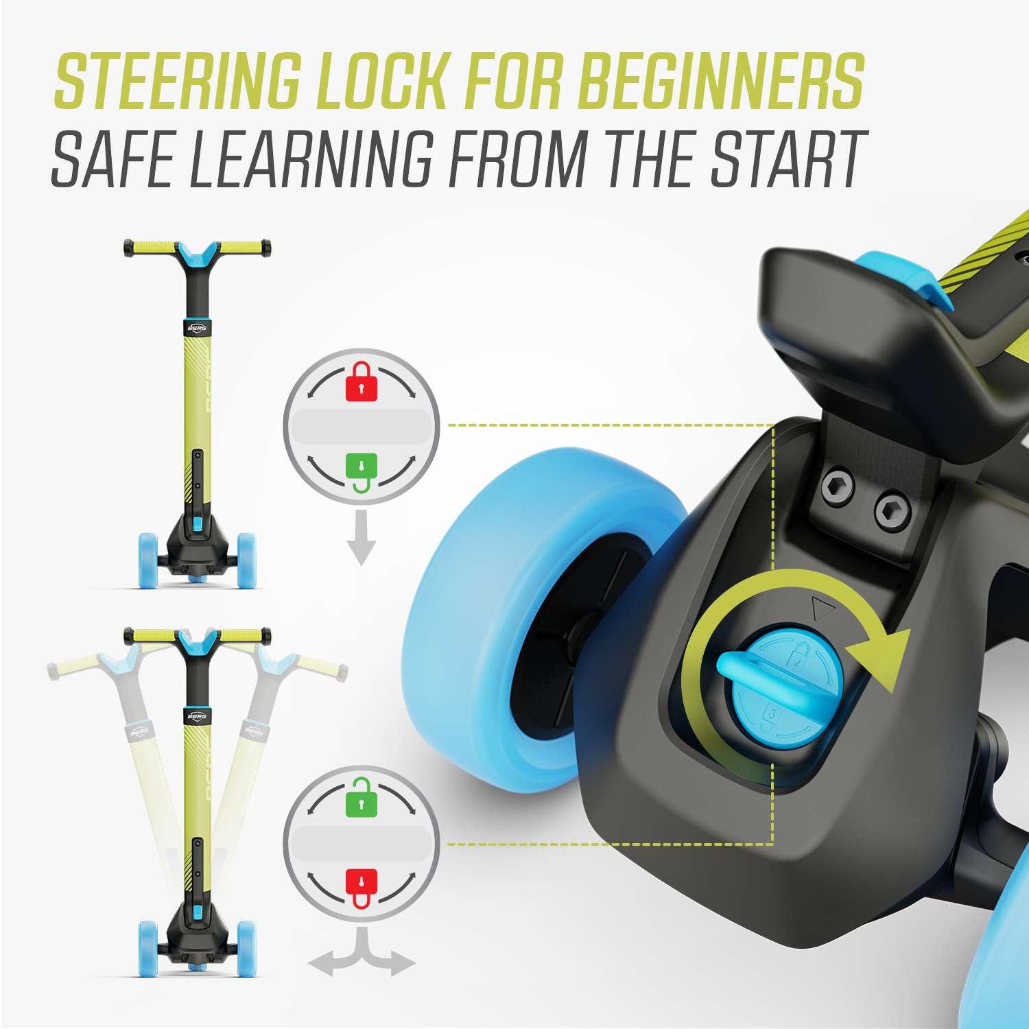 BERG Nexo Foldable Scooter Lime -  - Fagan Toys