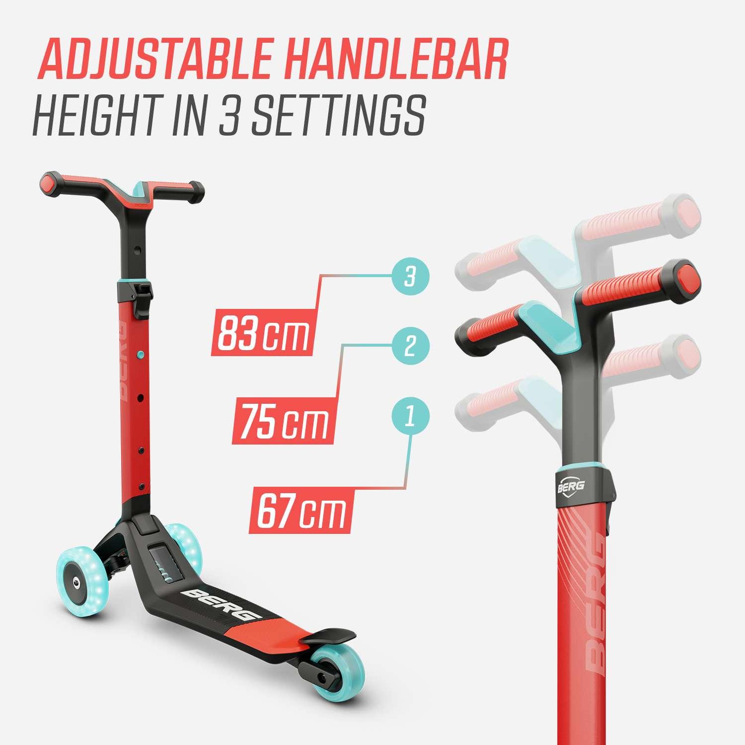 BERG Nexo Foldable Lights Scooter Red - Toymaster - Fagan Toys