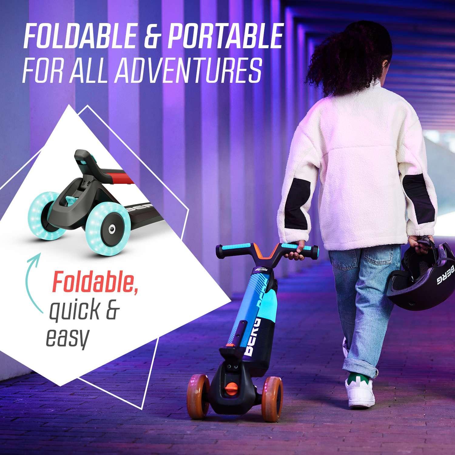 BERG Nexo Foldable Lights Scooter Red - Toymaster - Fagan Toys