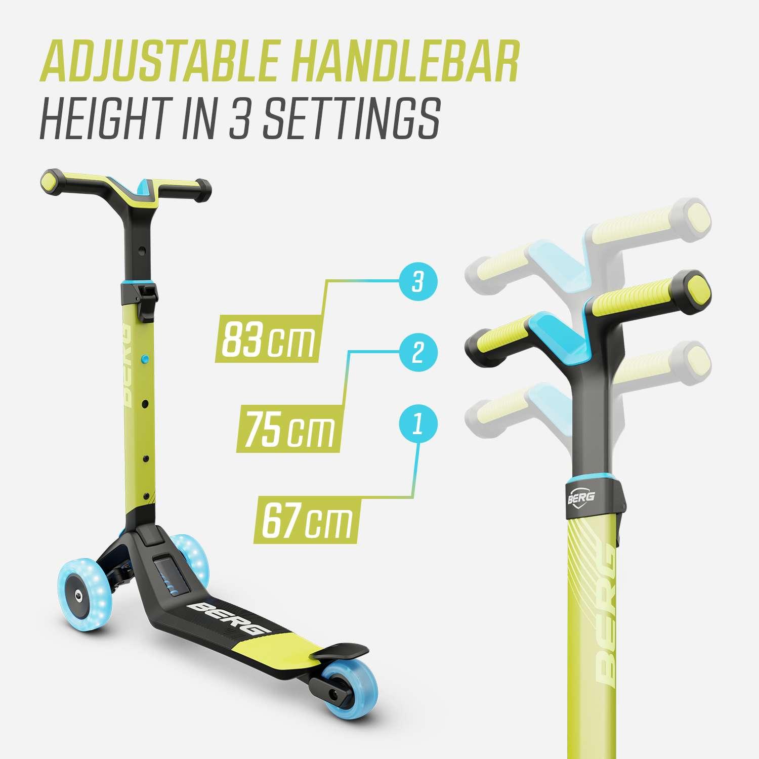 BERG Nexo Foldable Lights LED-deck Lime Scooter - Toymaster - Fagan Toys