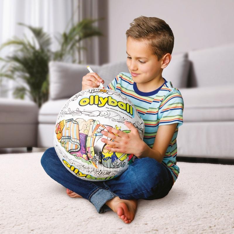Ollyball Classic Colouring and Indoor Play Ball - Toymaster - Fagan Toys