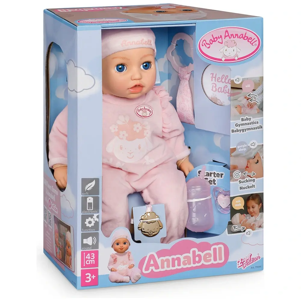 Baby Annabell Interactive Doll Active Annabell 43cm -  - Fagan Toys