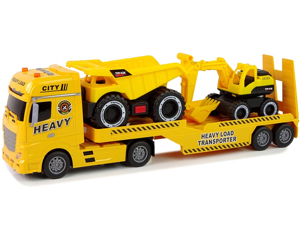 Excavator & Heavy Load Transporter with Sounds and Lights - Toymaster - Fagan Toys