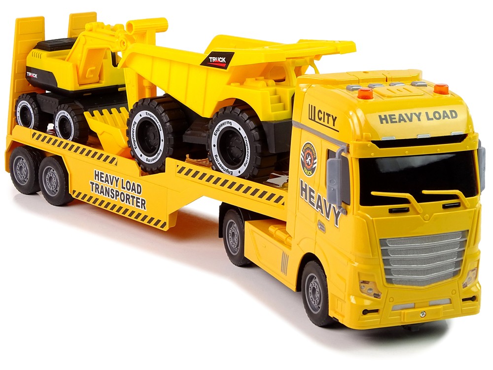 Excavator & Heavy Load Transporter with Sounds and Lights - Toymaster - Fagan Toys