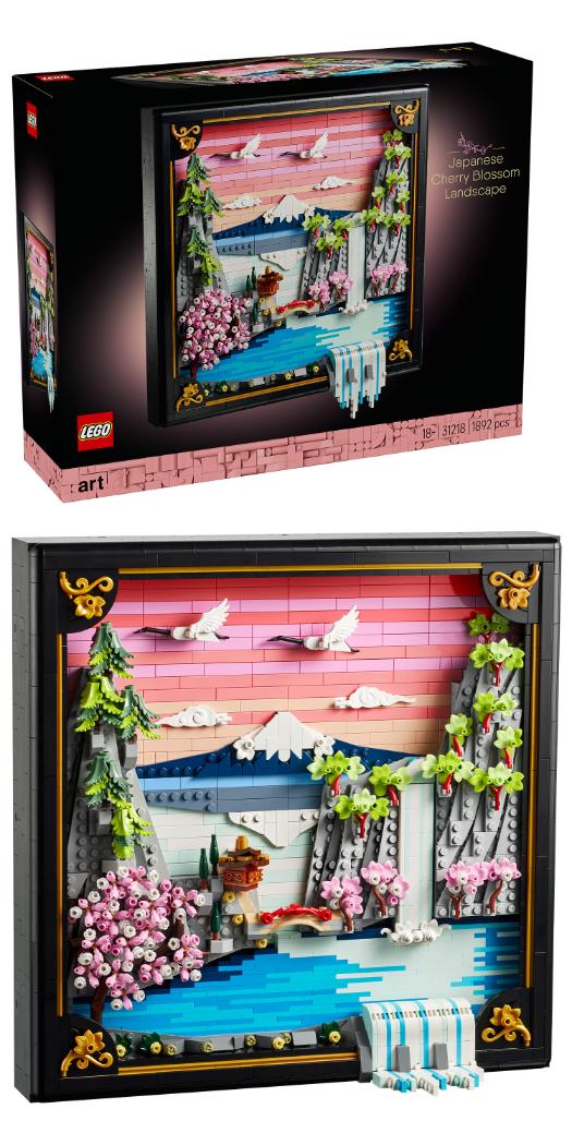 LEGO Art Japanese Cherry Blossom Landscape Wall Art 31218 - Lego - Fagan Toys