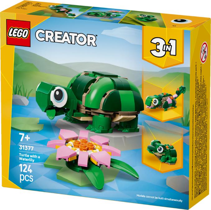 LEGO Creator 3 in 1 Turtle with a Water Lily Flower 31377