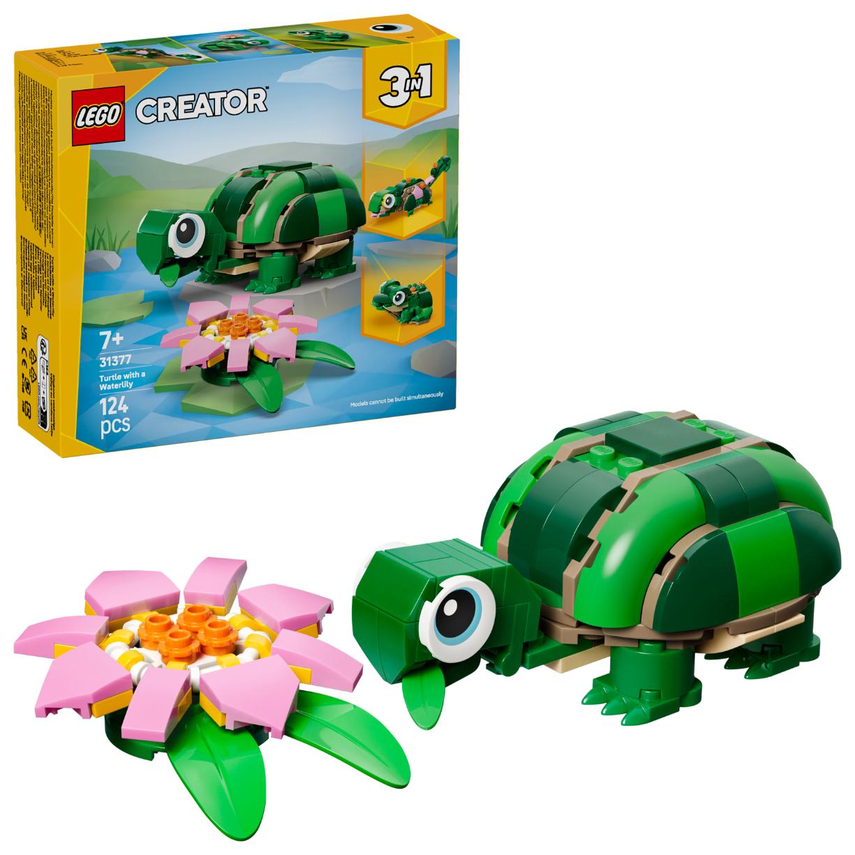 LEGO Creator 3 in 1 Turtle with a Water Lily Flower 31377 - Lego - Fagan Toys