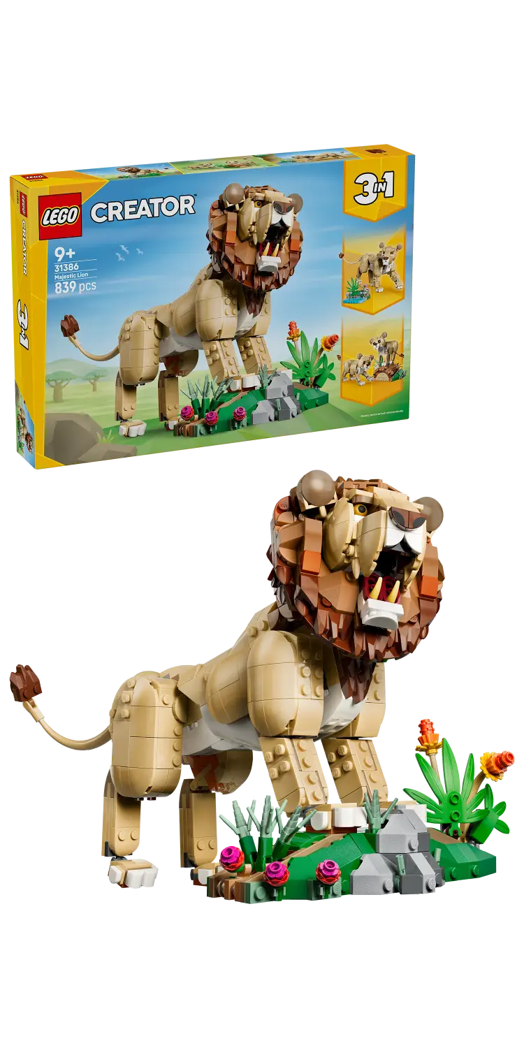 LEGO® Creator 3 in 1 Wild Animals: Majestic Lion Toy 31386 -  - Fagan Toys