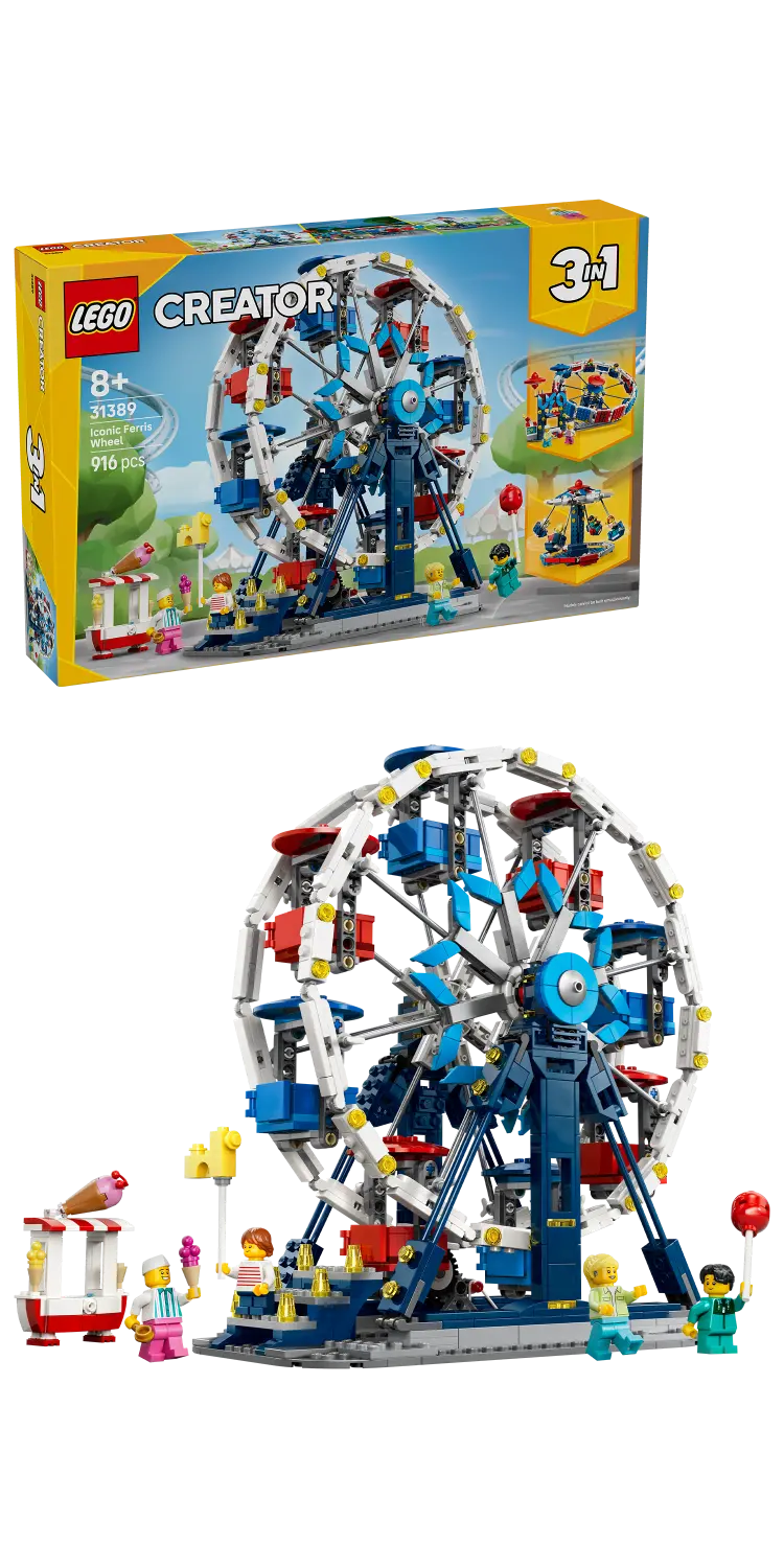 LEGO® Creator 3 in 1 Iconic Ferris Wheel Building Toy 31389 -  - Fagan Toys