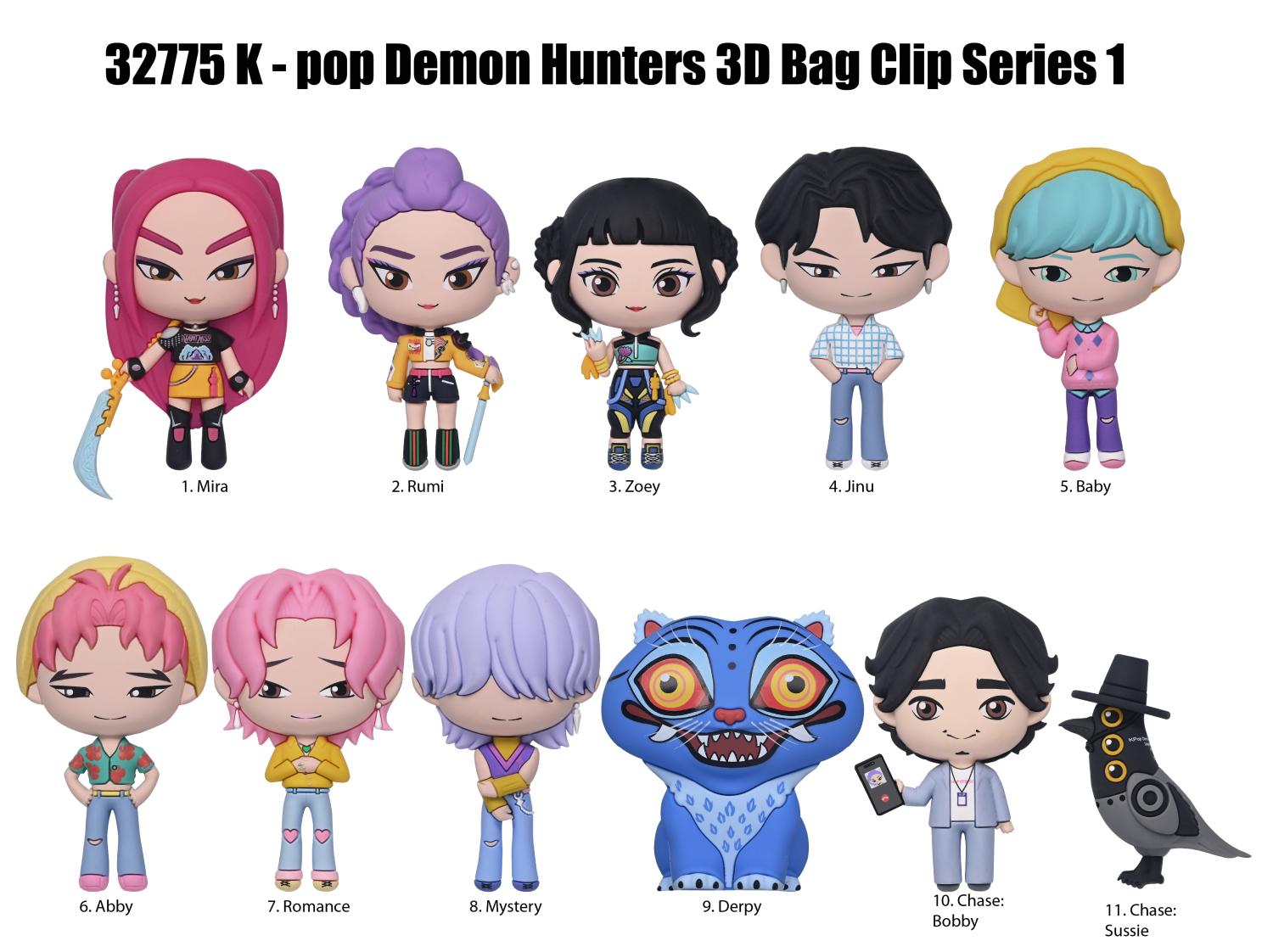K-POP Demon Hunters Series 1 Bag Clips -  - Fagan Toys