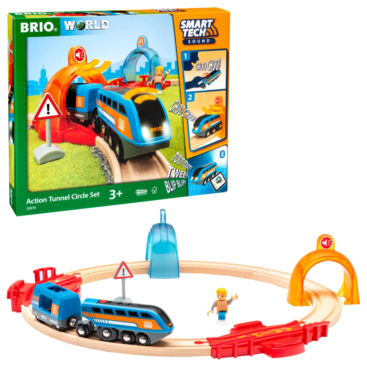 Ravensburger Brio Smart Tech Action Tunnel Train Set - Toymaster - Fagan Toys