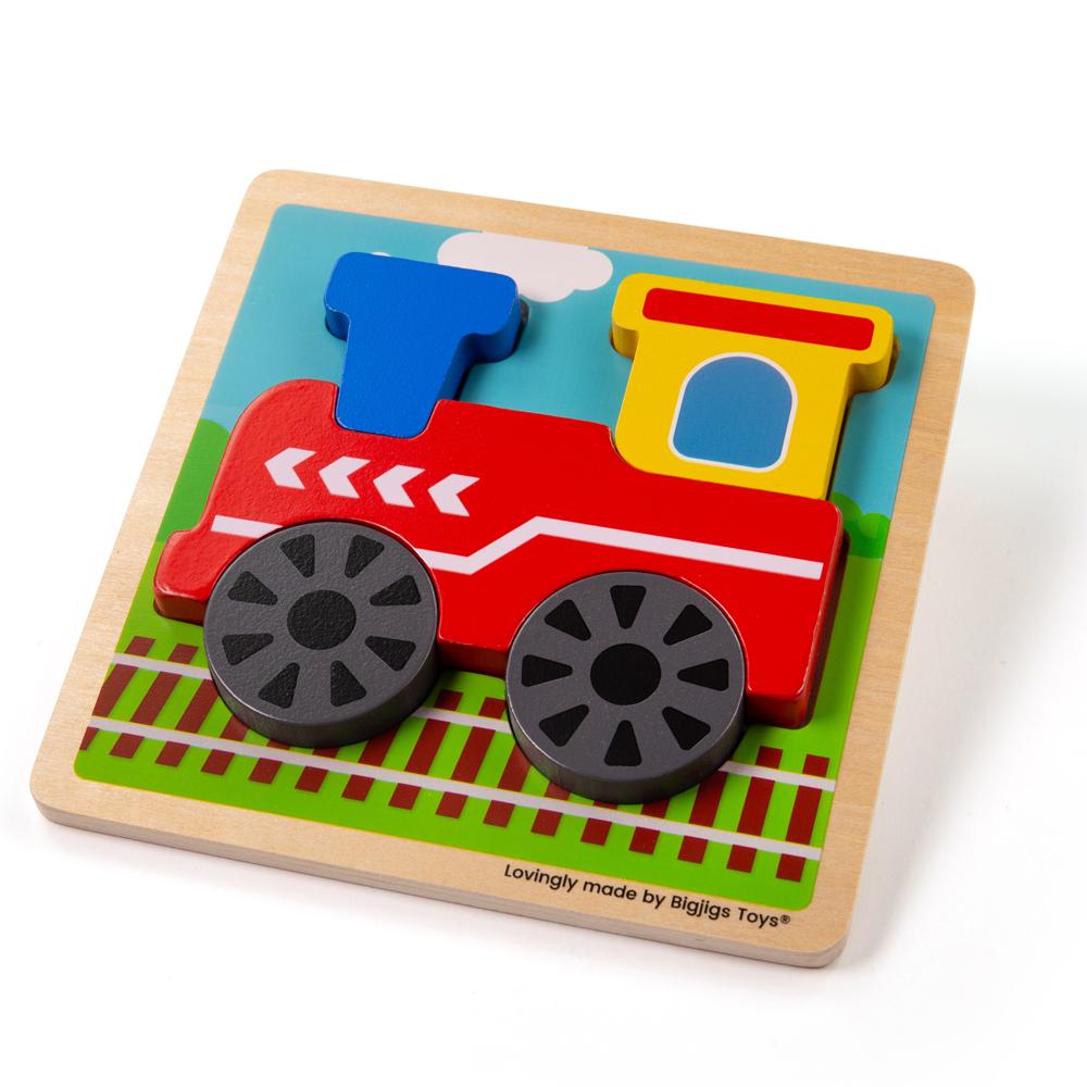 Bigjigs Toys Chunky Lift-Out Puzzle - Train - Bigjigs - Fagan Toys