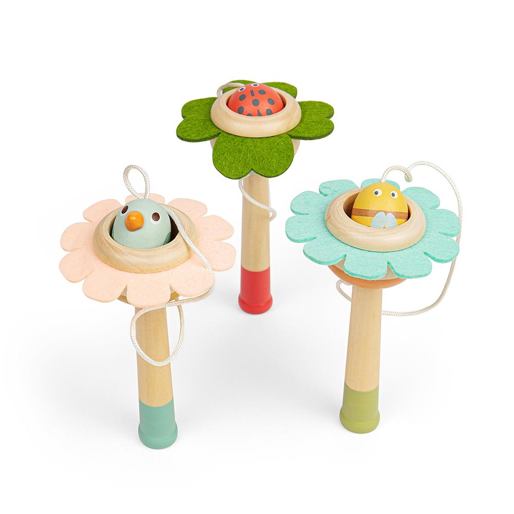 Bigjigs Toys Flower Ball and Cup - Classic Wooden Skill Toy - Bigjigs - Fagan Toys