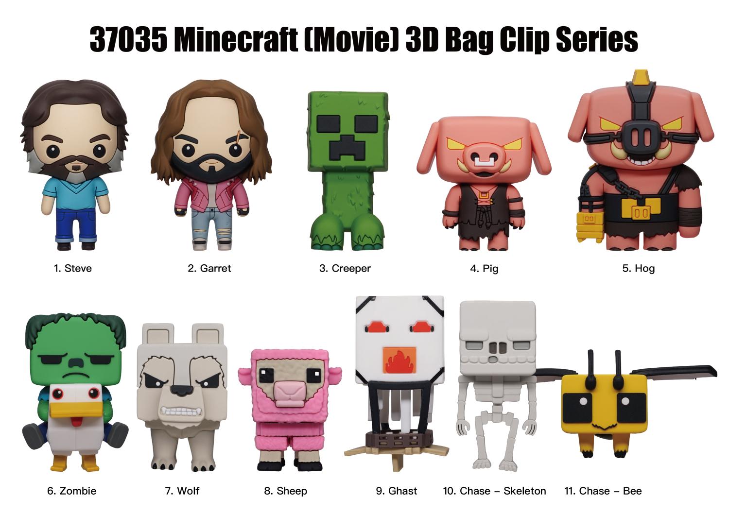 Minecraft Movie Bag Clips -  - Fagan Toys